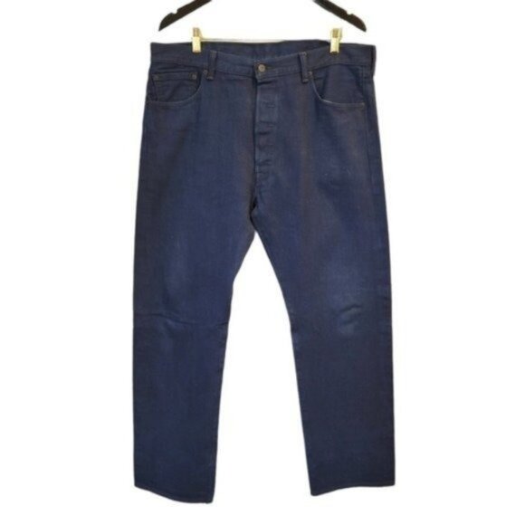 Levi'sMen 501 Original Fit Button Fly Straight Leg Jeans Modern Cobalt Blue
